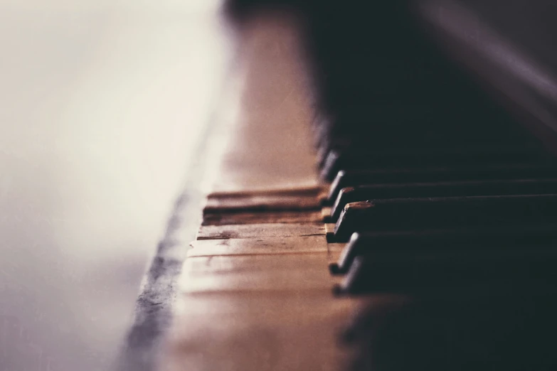 there is a close up s of a piano's keys