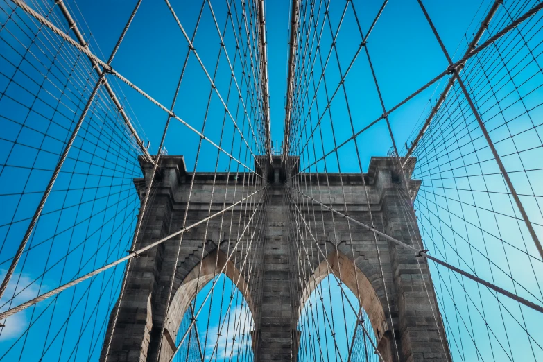 the brooklyn bridge is being worked on