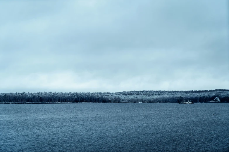 a plane that is sitting in the middle of a lake