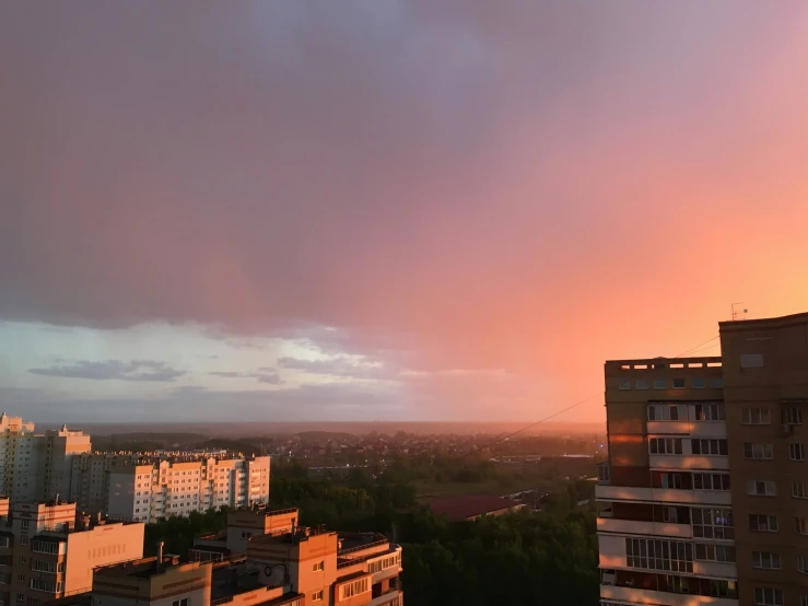 this po was taken from the roof of an apartment building