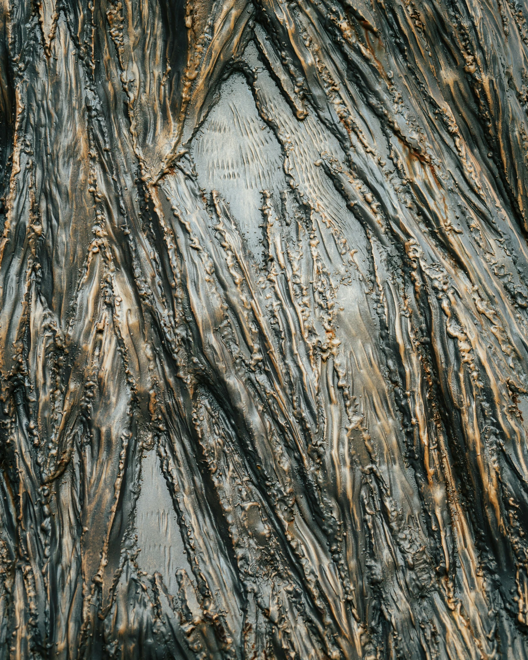 close up view of rock formations with water