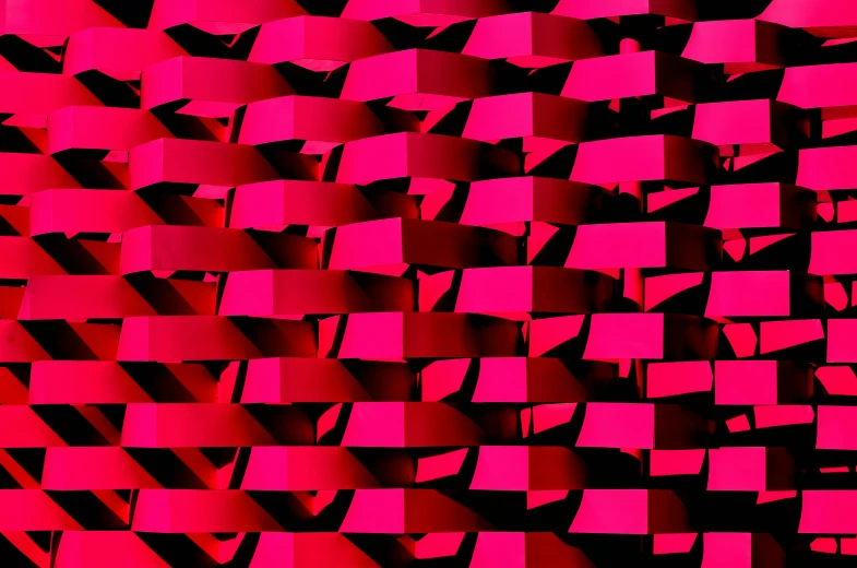 abstract geometric red black and white distorted shapes