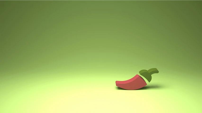 a colorful object with a green background that is too small
