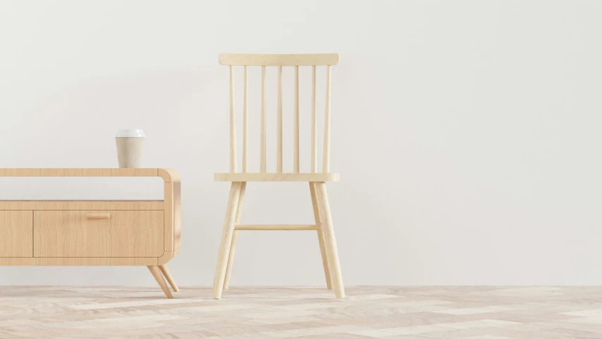 two chairs with one on a nightstand and the other in a baby crib