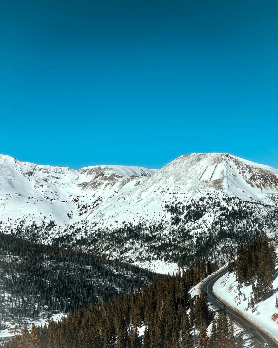 a view of the mountains from a high altitude