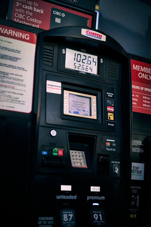 the electronic machines are waiting to be used by customers