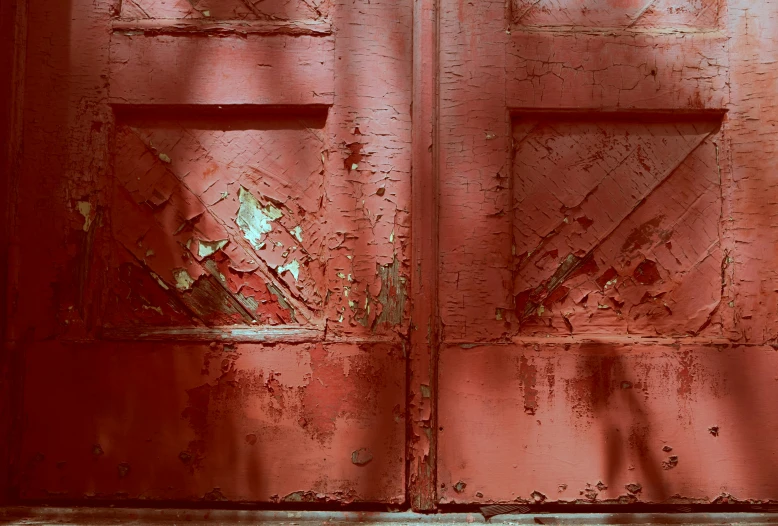 an image of a rusted door with windows