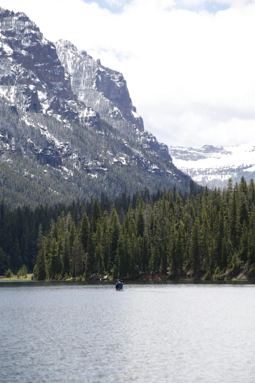 a small boat sitting in a big body of water