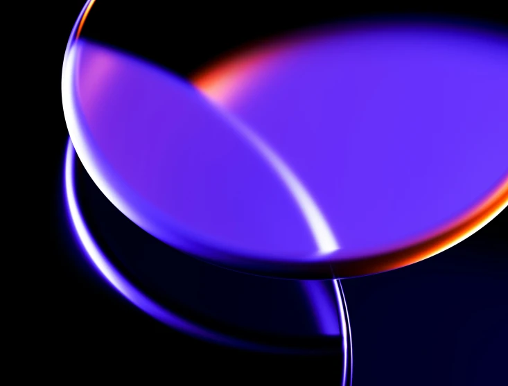 an image of an abstract round object in black