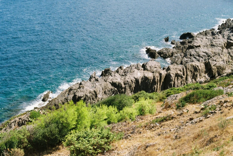 a group of people walking up a hill