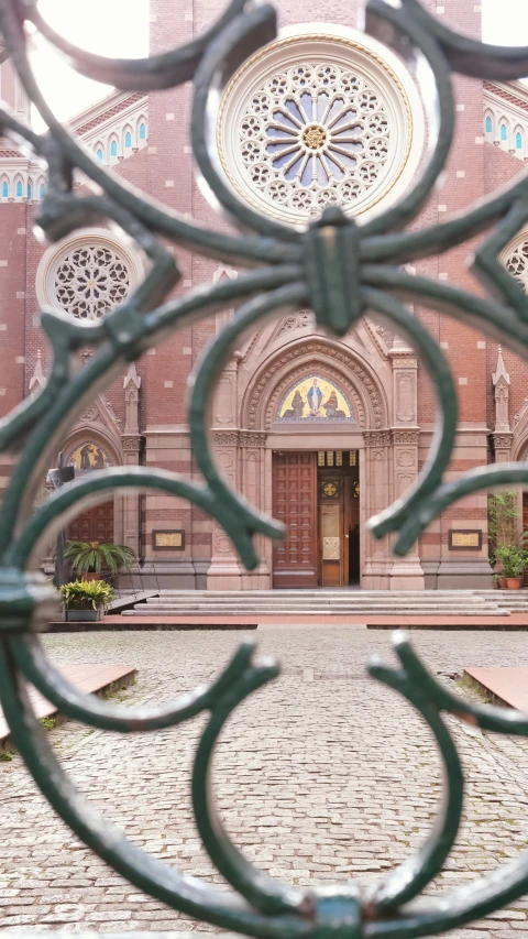 the outside view of an old, old cathedral