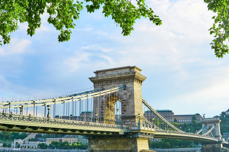 a bridge across a body of water