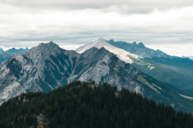 there is a very large mountain that can be seen from a high point