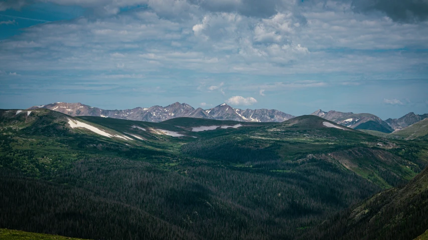 a view of mountains that are in the distance