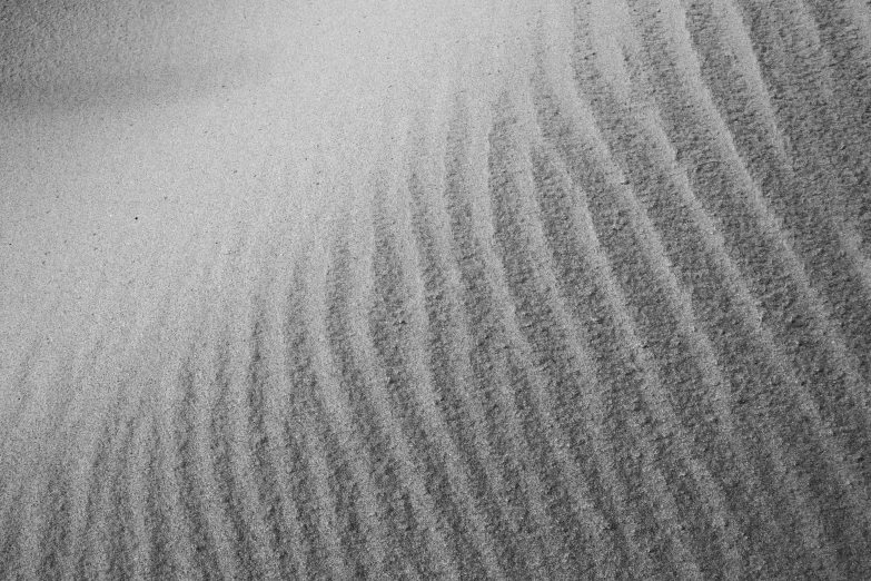 a sand dune with waves that are made from the sand