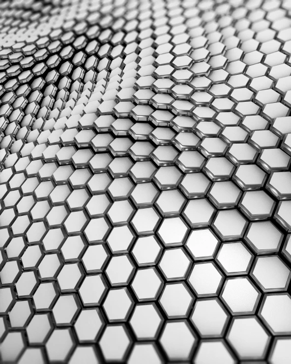 a background with hexagonal grids pattern that appears to be surfaced