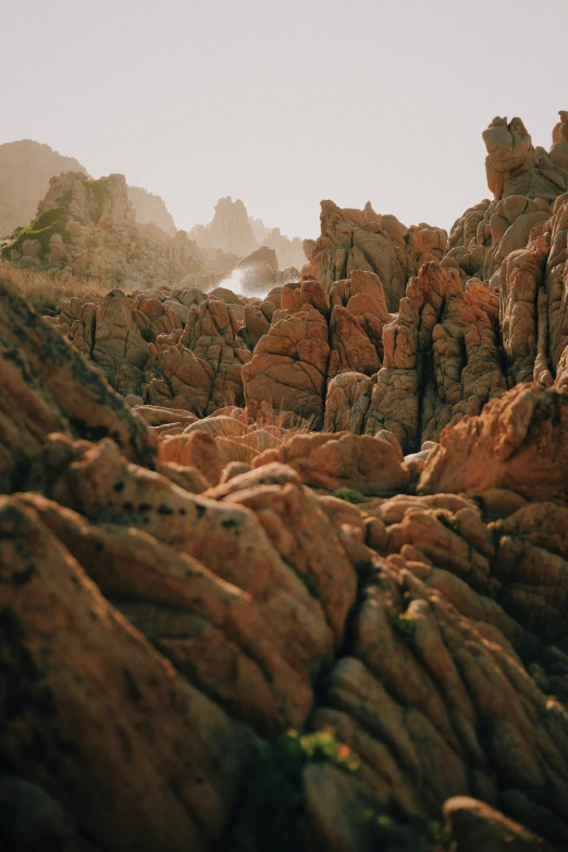 rocks of various sizes and shapes on the ground