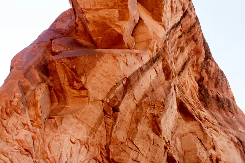 large rock formation in the desert like area