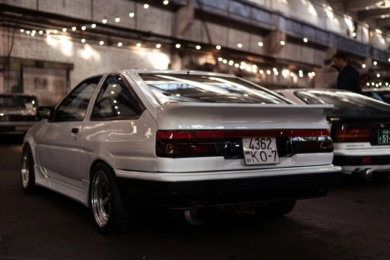 a car that is sitting in a parking garage