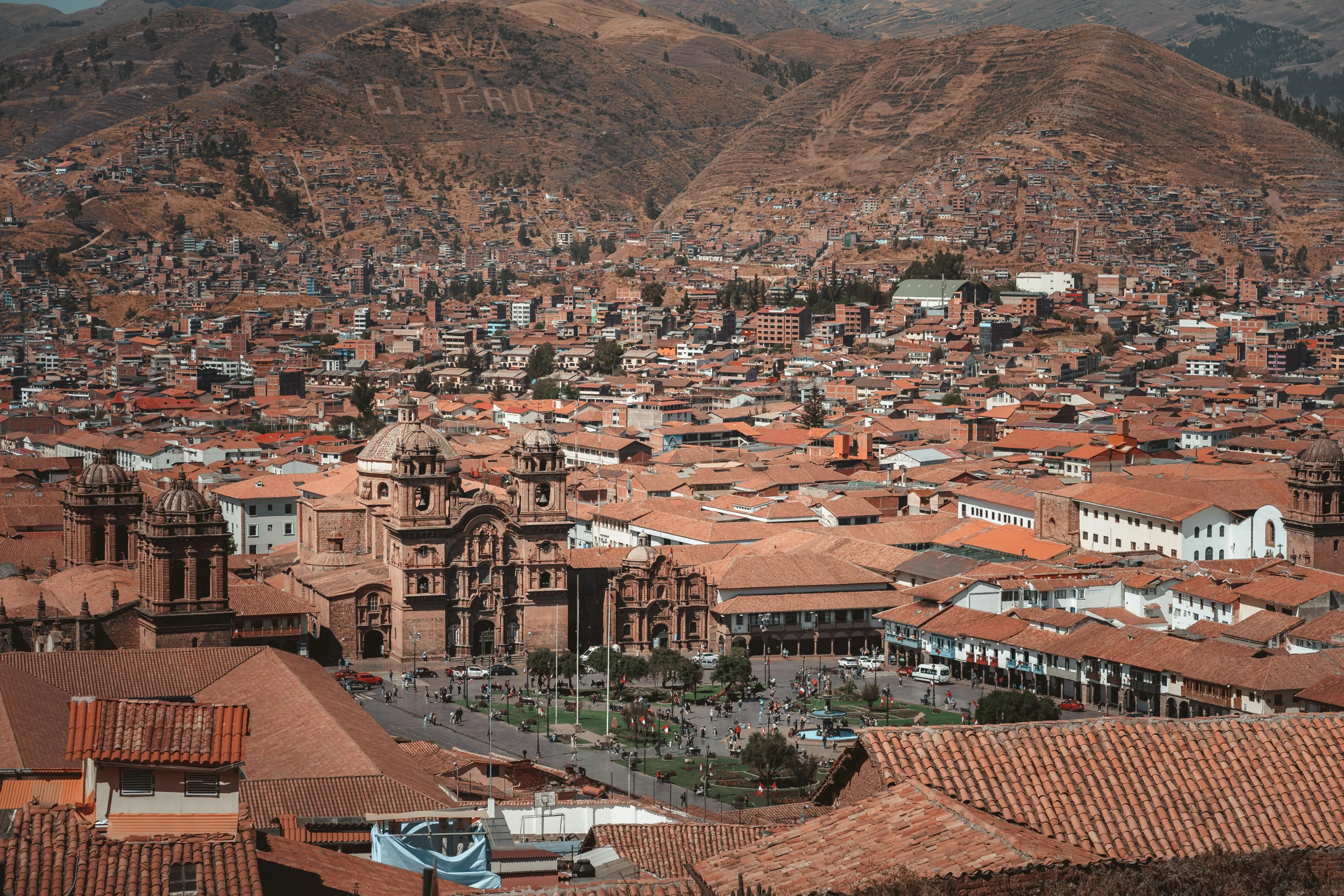 a city with many buildings in the background