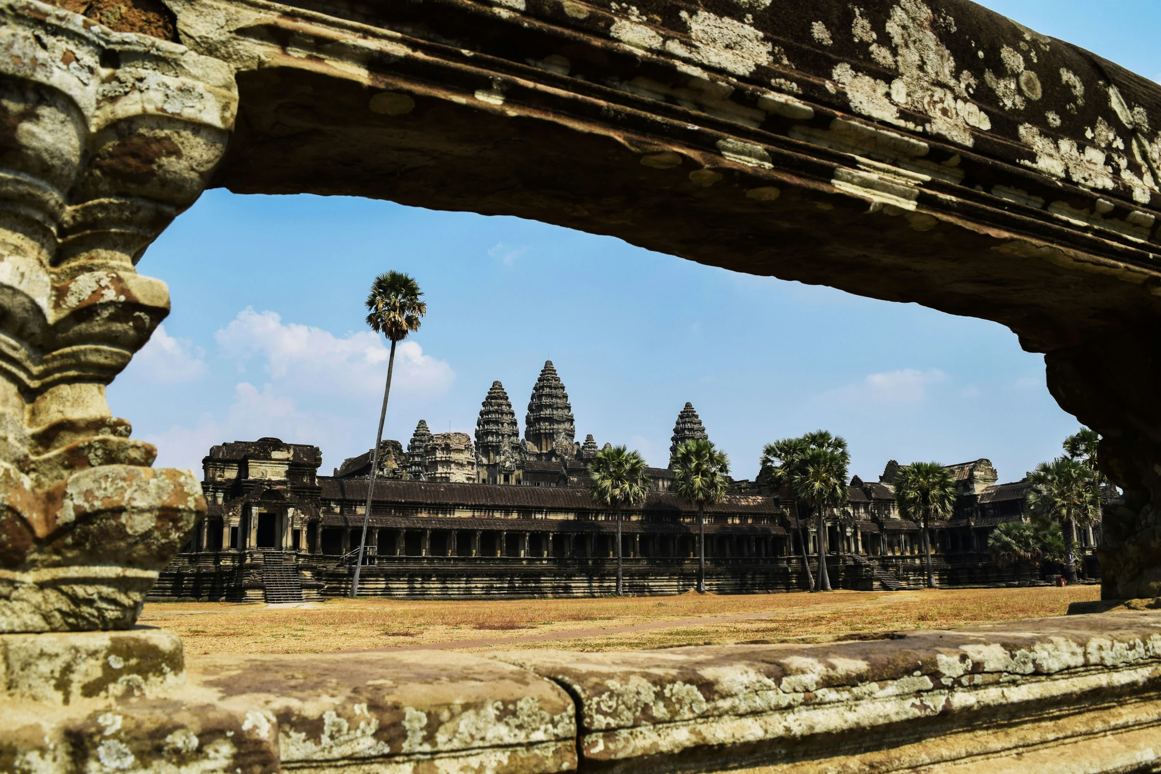 a view out to the angiotic temples