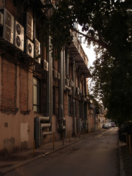 a building has been transformed into industrial style housing