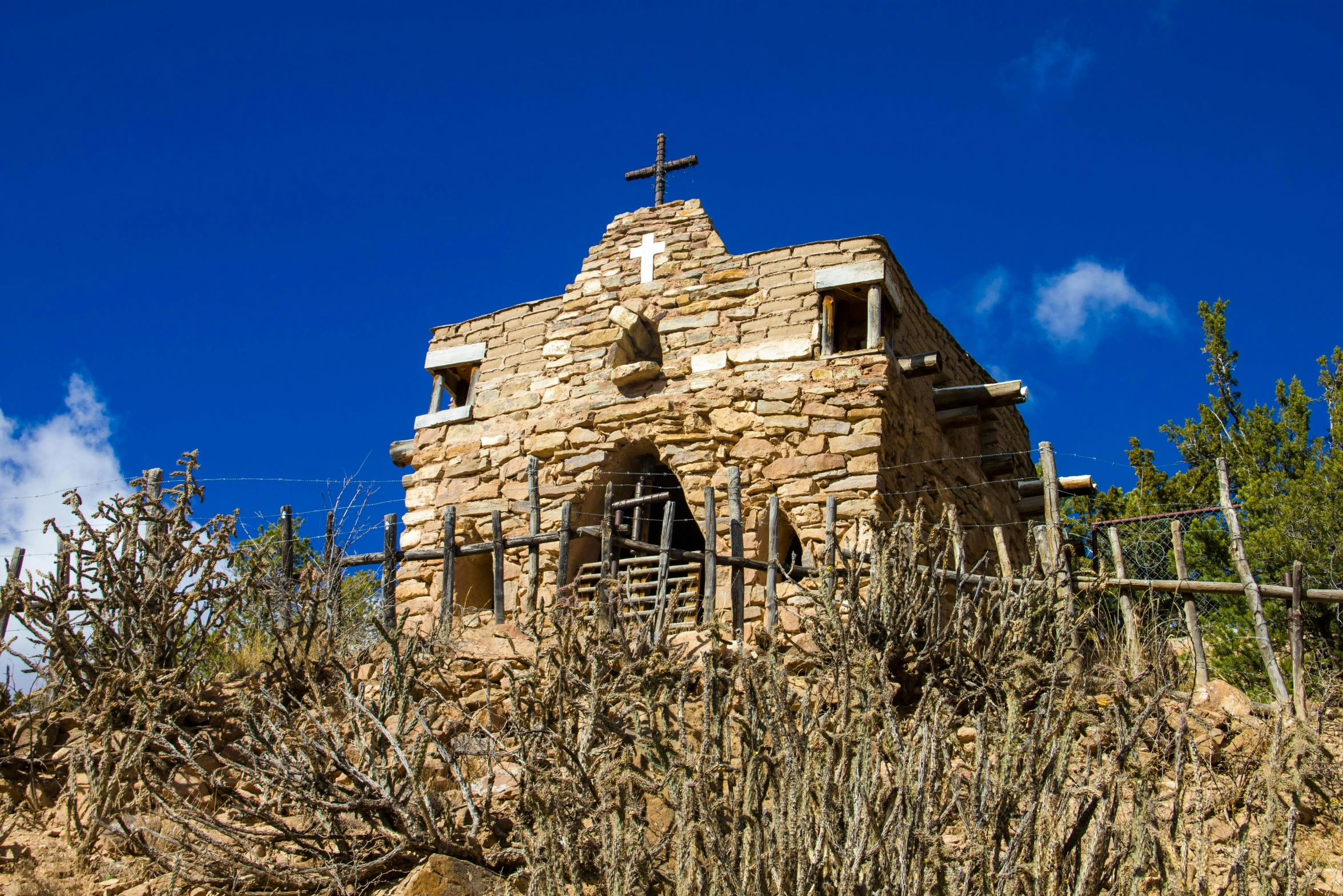 this is an old church made of stone