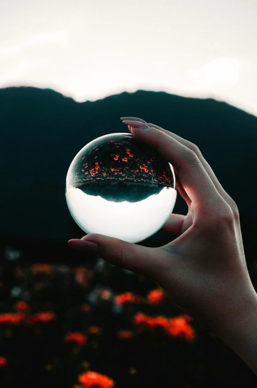 a person holding onto a small white object