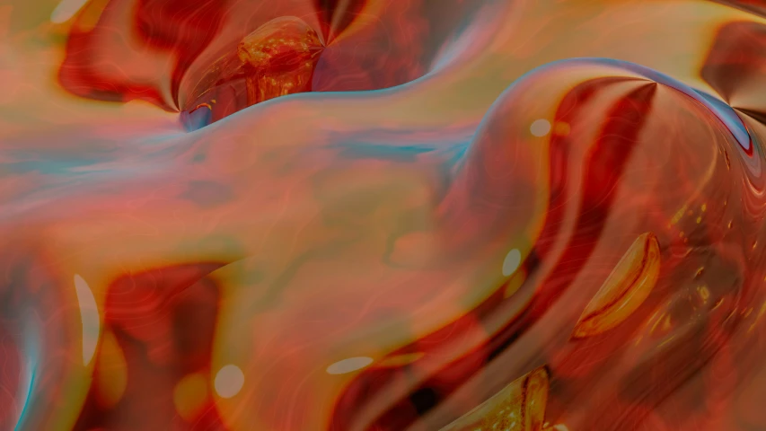 a digital image of abstract, red and yellow material