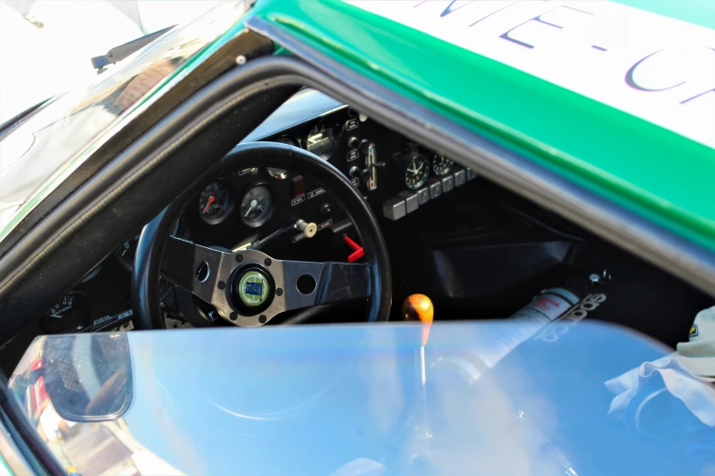 a closeup view of the dashboard of a car