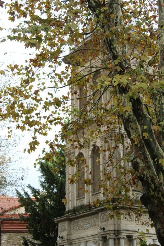 a tall tower with a clock on each corner