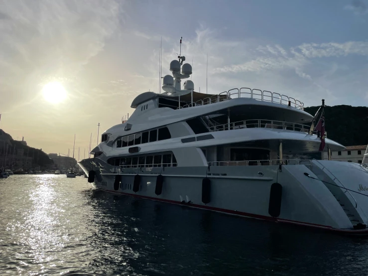 a large yacht that is in the water