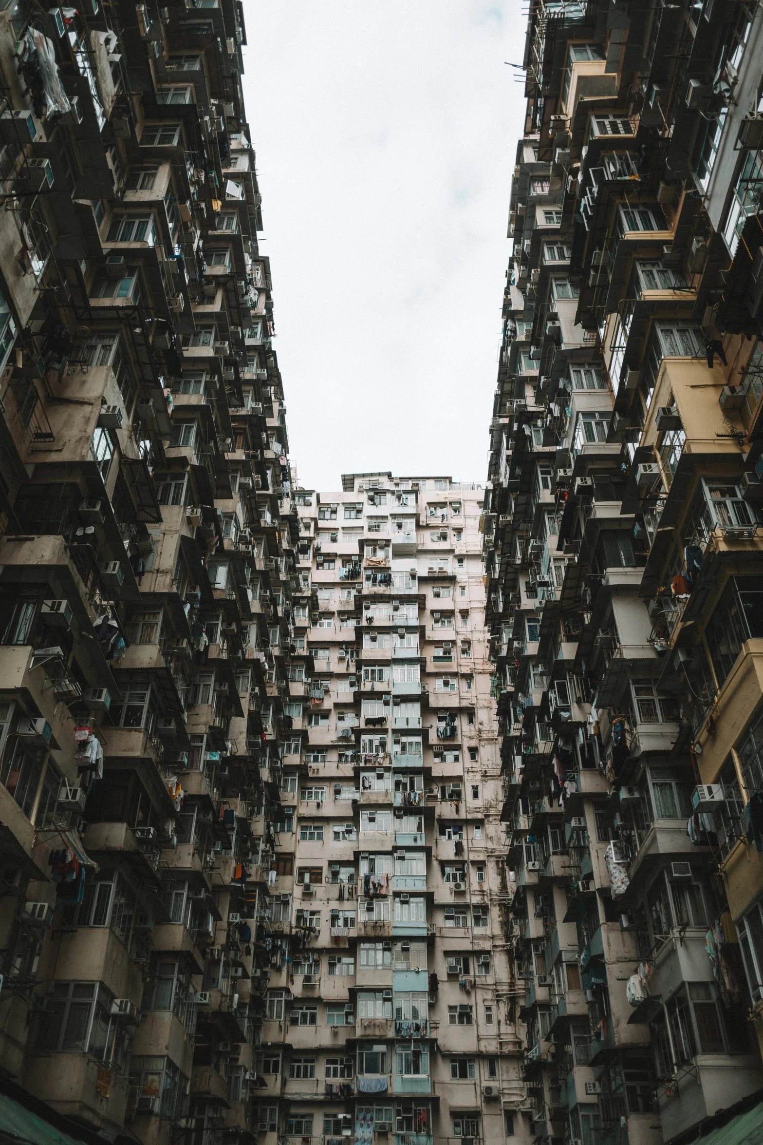 a very tall building with lots of windows