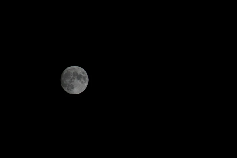 the view of the moon from a nearby space