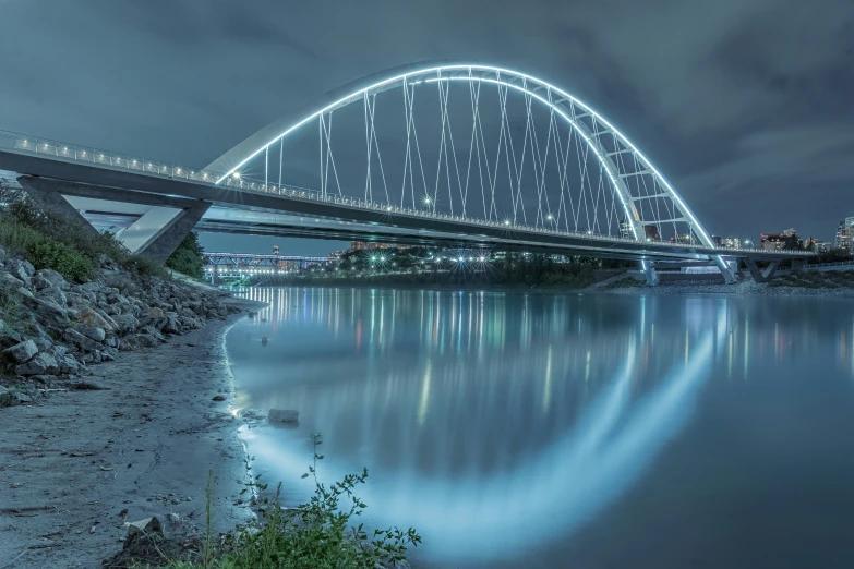 this is a bridge over a body of water