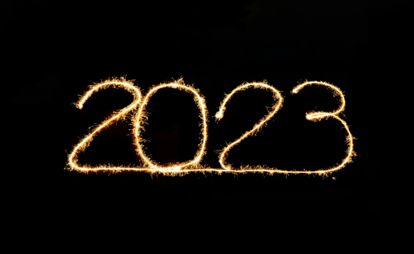 a light string with the numbers 2013 spelled out