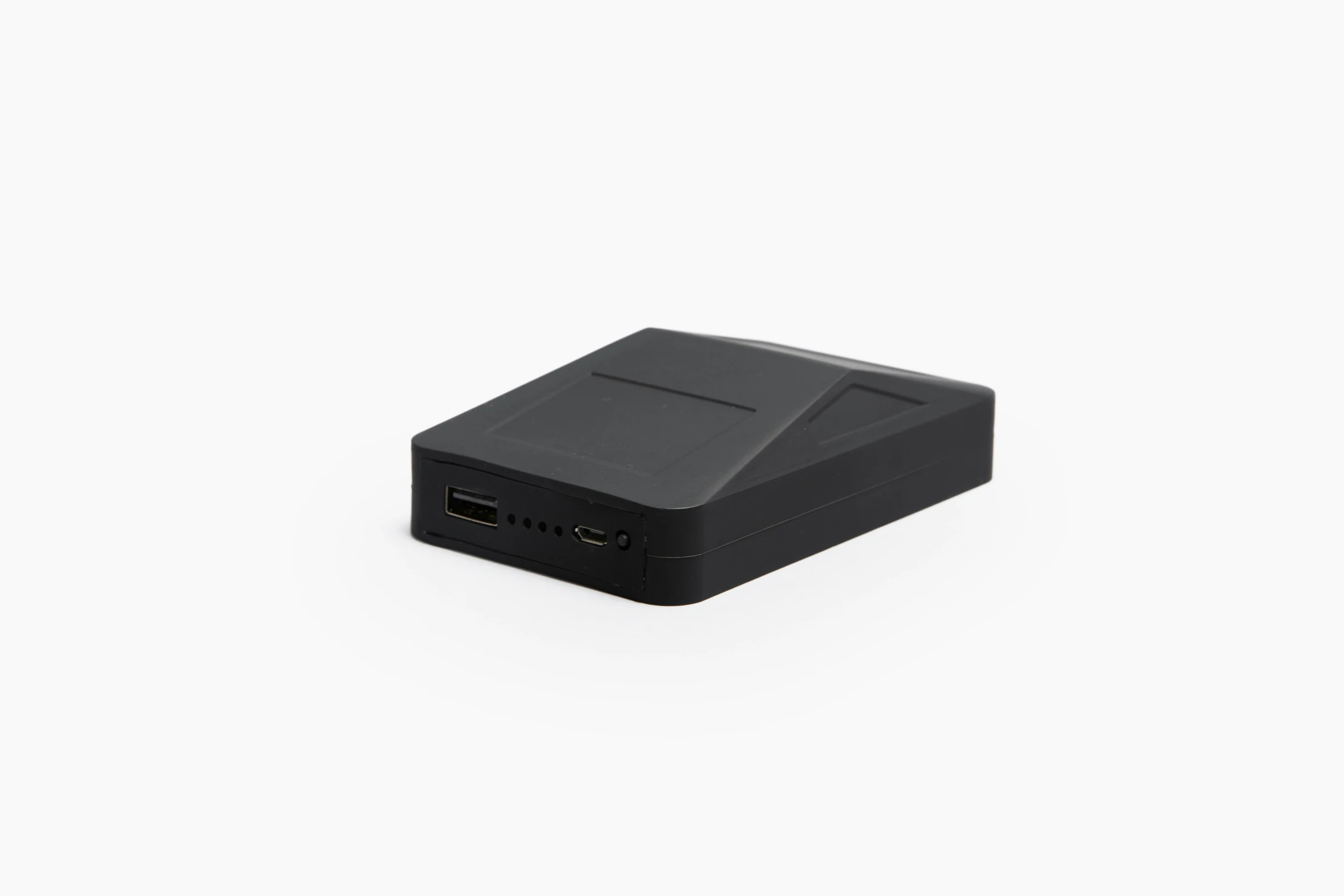 a black box with the lid off on a white background