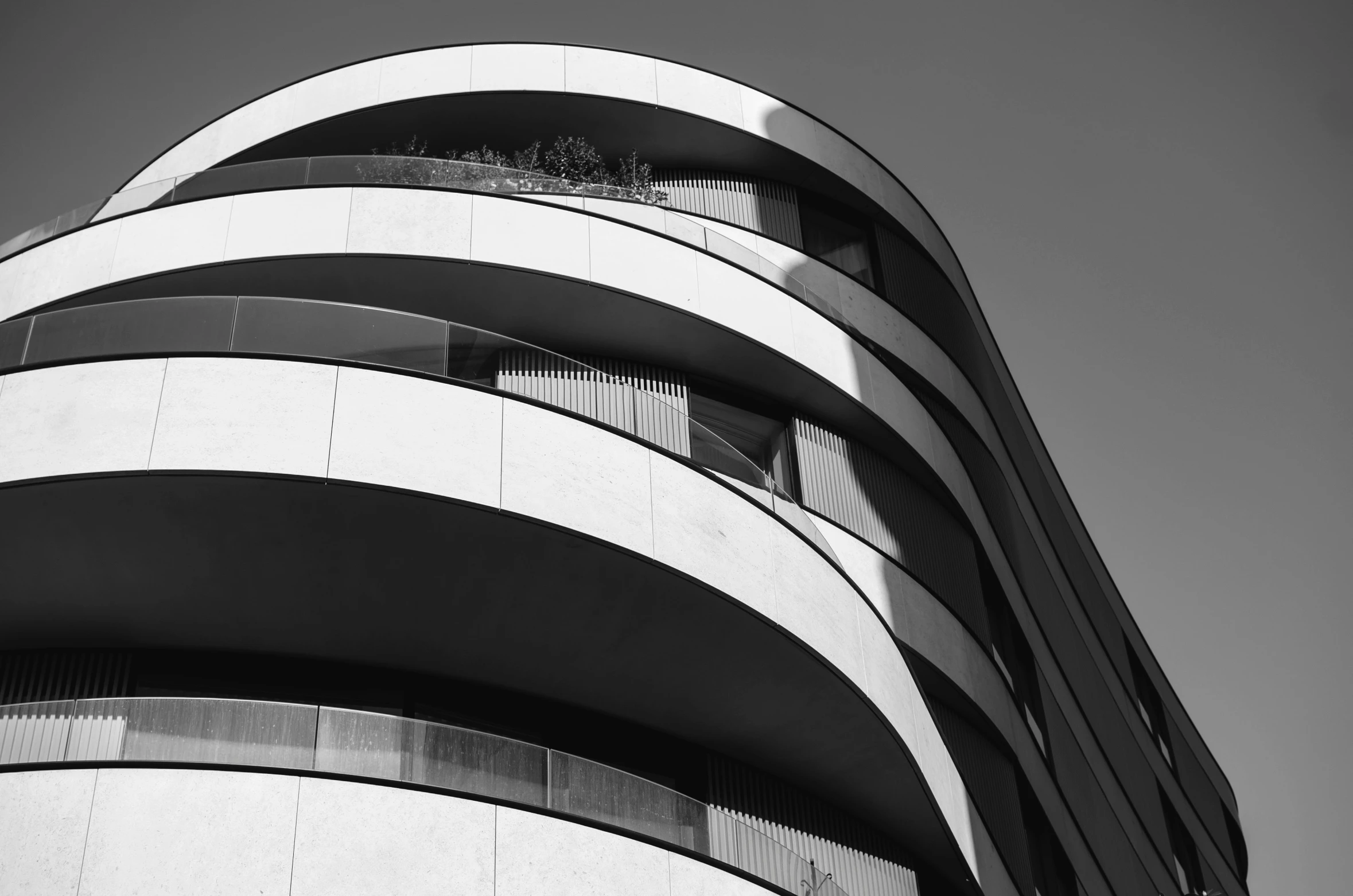 a building with balconies on each floor