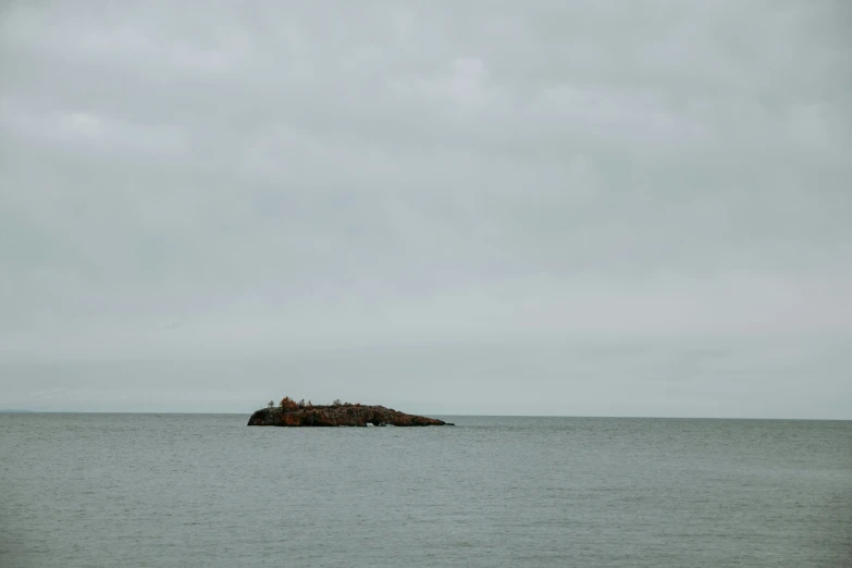 this is an image of an island in the ocean