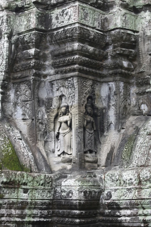 the detailed carvings on the stone in this temple are really intricate