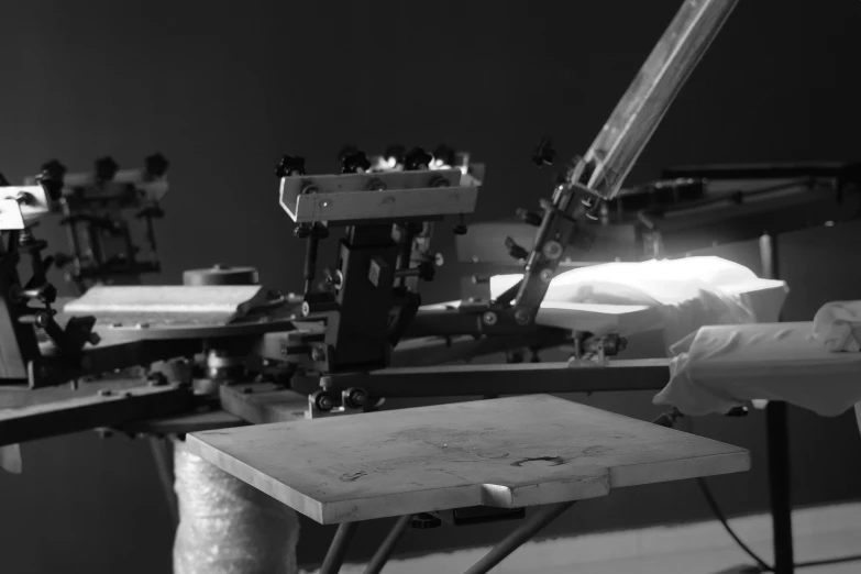 a camera and equipment are sitting on a table