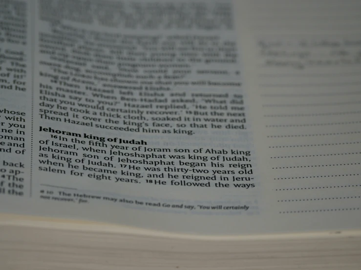 a close up view of a book page