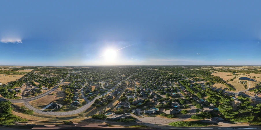 this is a picture of an aerial view of some cars and a street