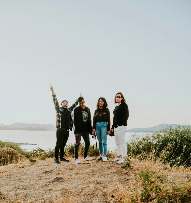 a group of people posing for a picture