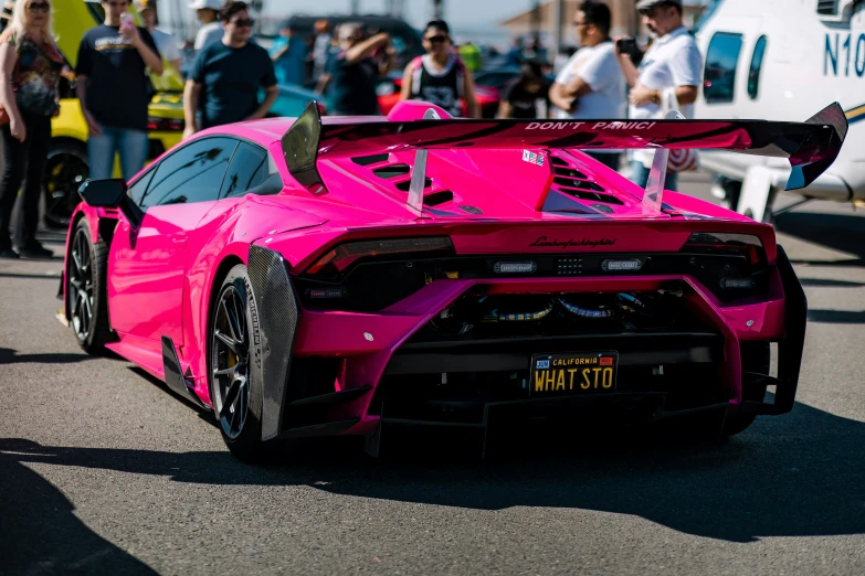 a car that is racing on the street