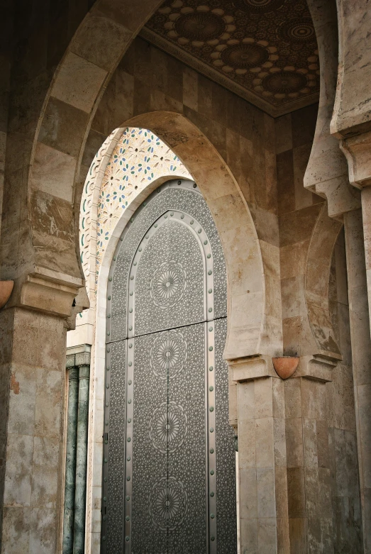 an arch that is made of cement and stone