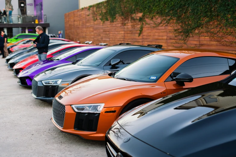 an image of a row of sports cars