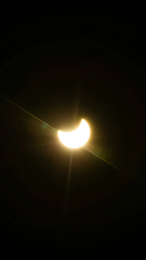 the moon eclipse in the sky during a rare solar eclipse