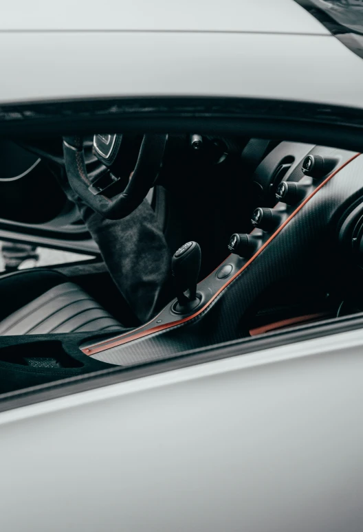 the interior of a car that is in motion