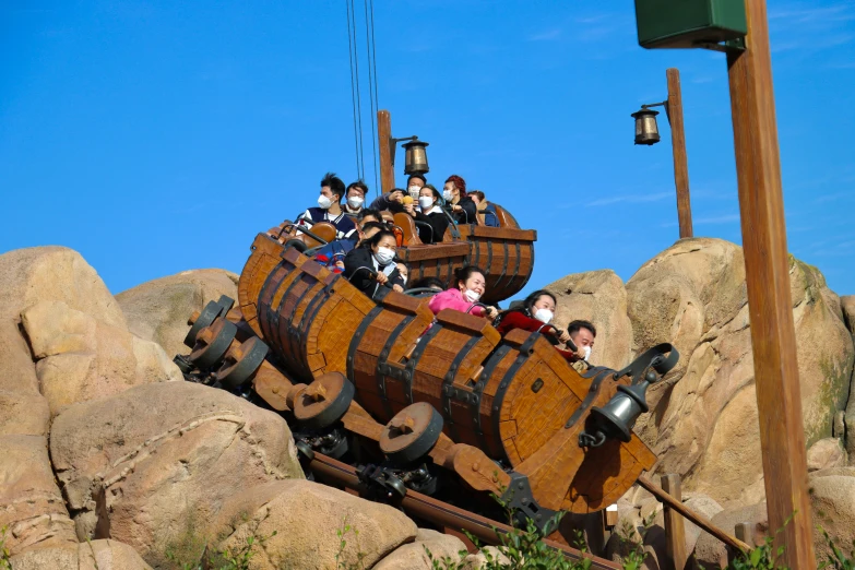 a family ride on the ride of pirate ship